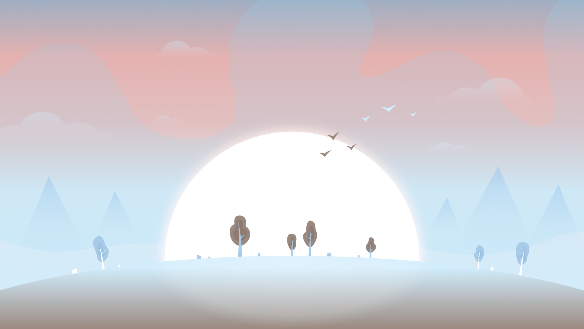 A colorful landscape of trees in the mountains by dpcdpc11