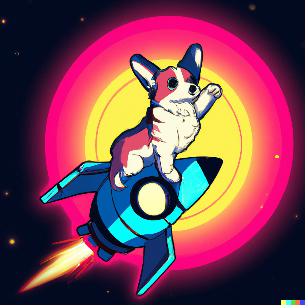 Corgi rocket by Kyoshiro31