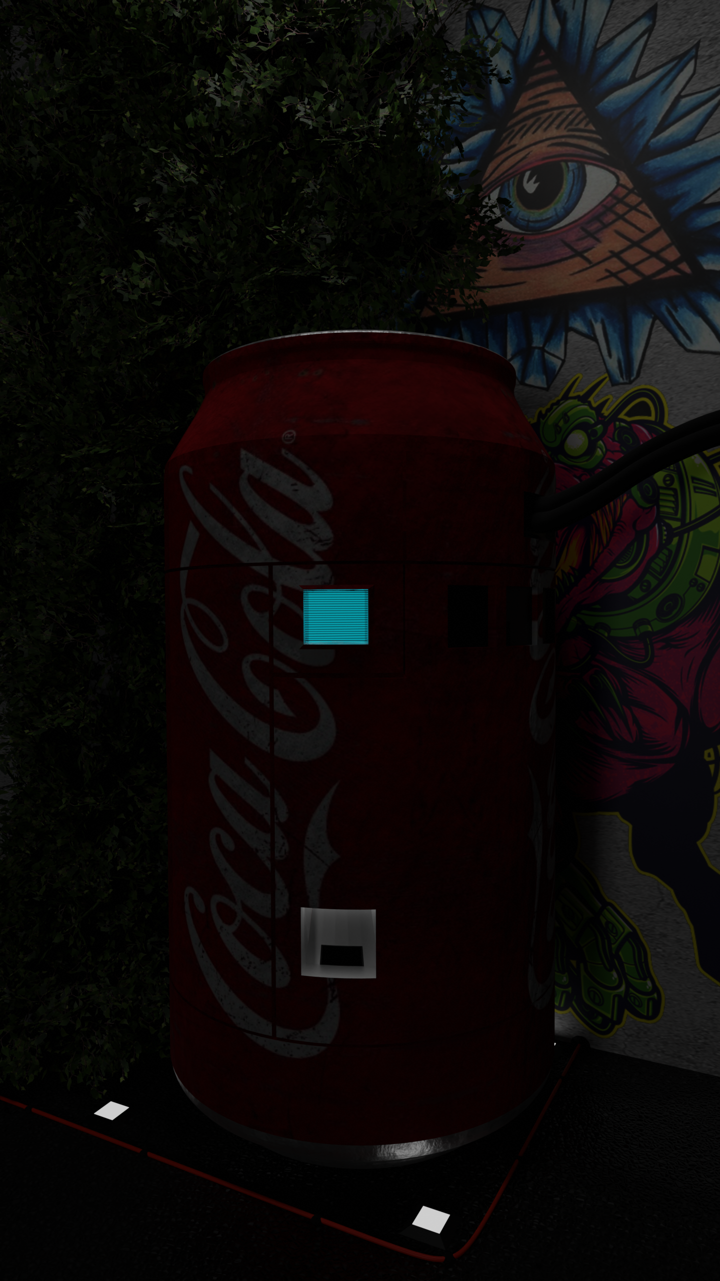 Download Coca Cola Night City (Cyberpunk 2077) Night Artistic City Art by zeetron