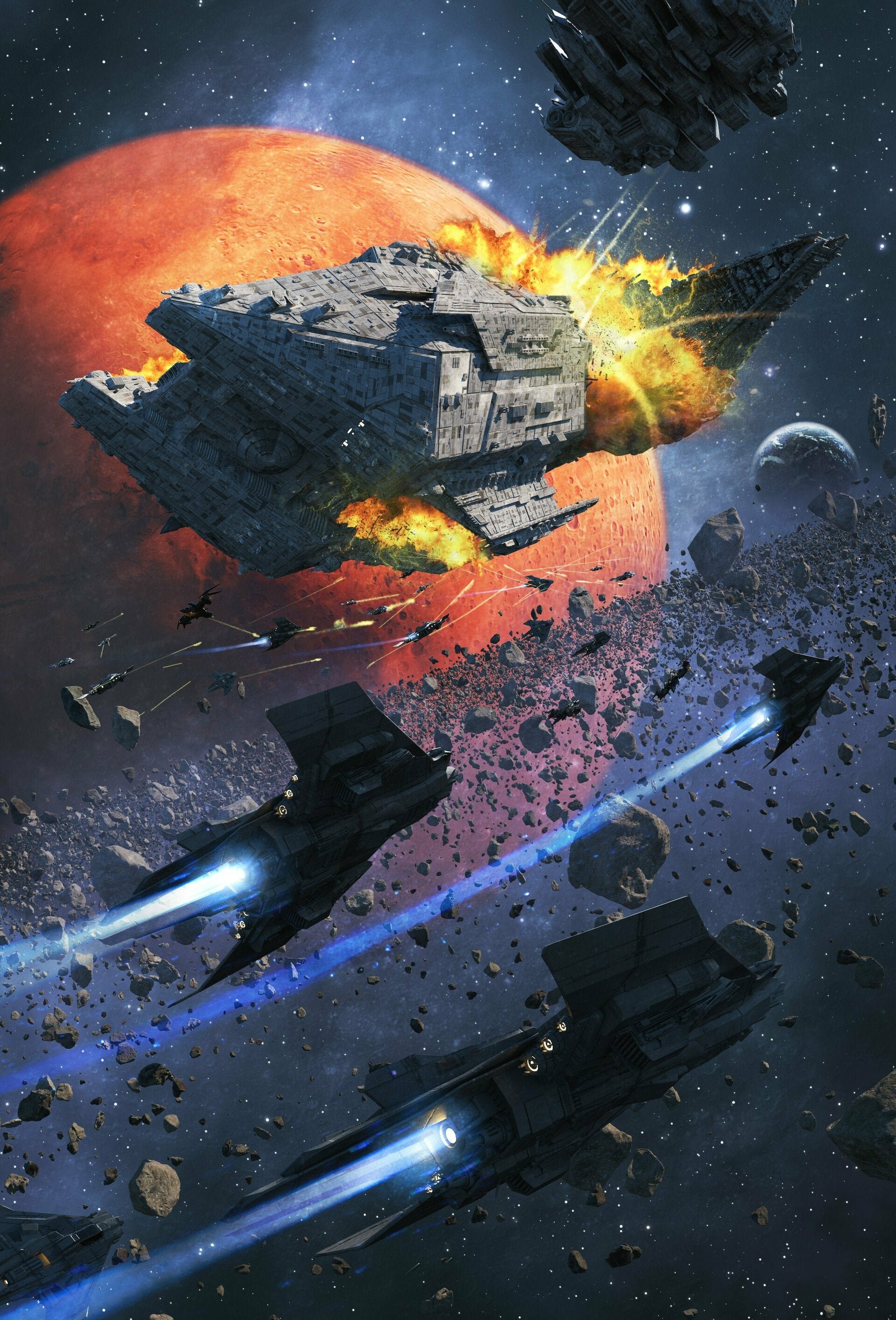 Download Sci Fi Spaceship Battle Art