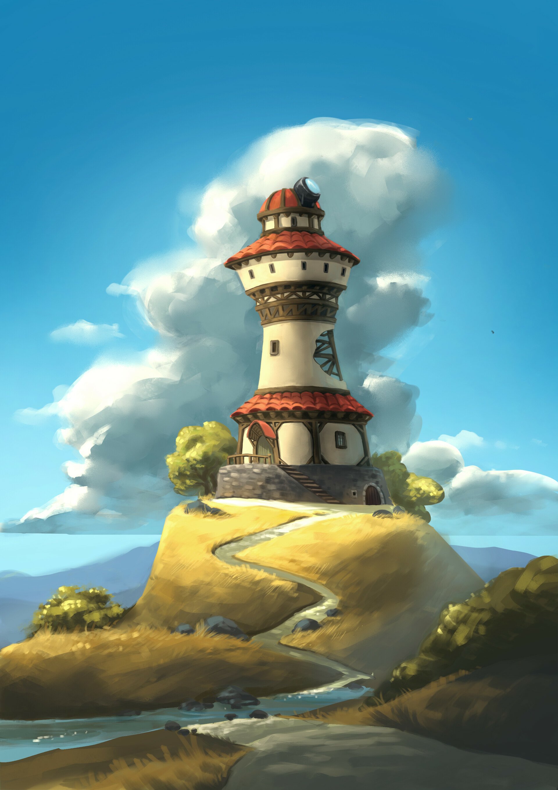 Download Artistic Lighthouse Art