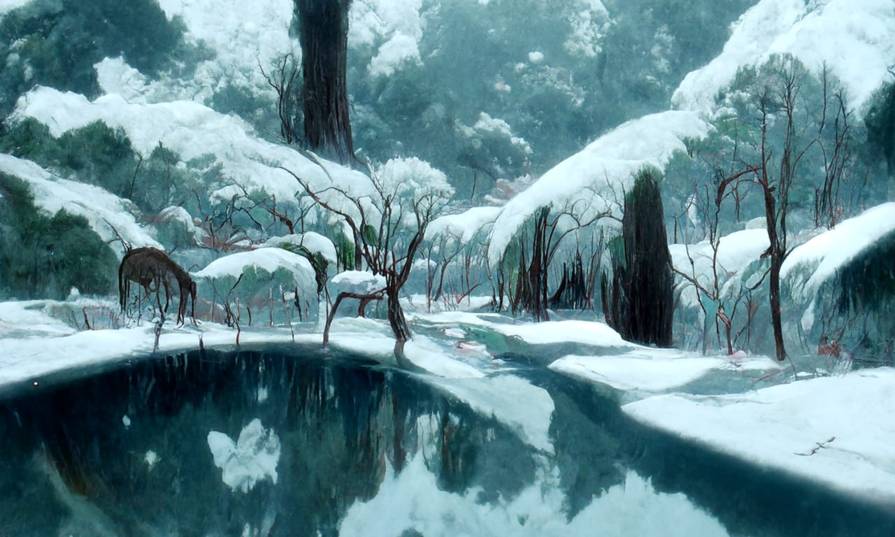 Download Winter Snow Water Art by Rehamalo