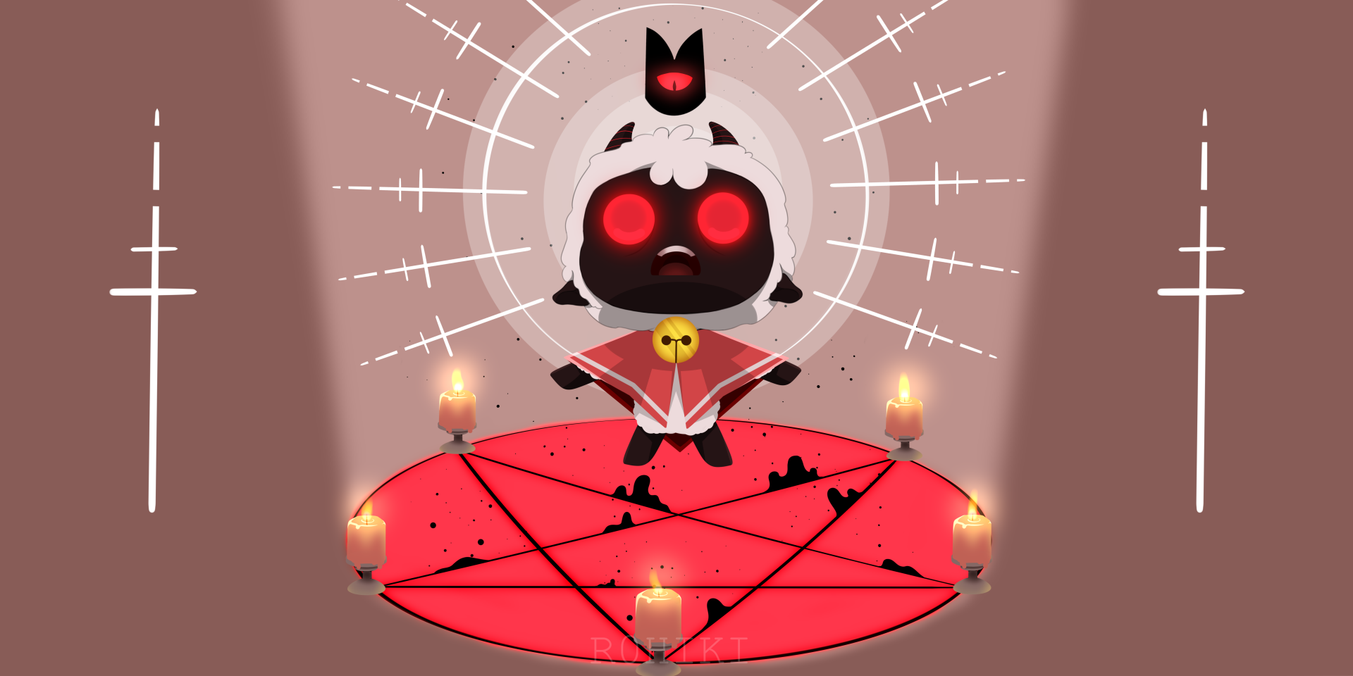 Download Video Game Cult Of The Lamb Art by R0hiki