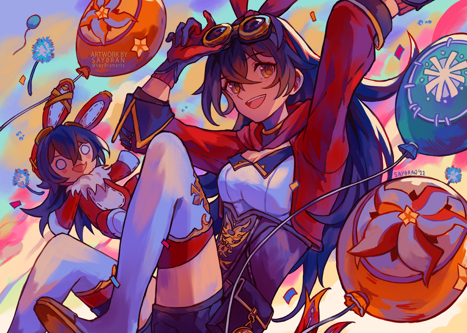 Download Baron Bunny (Genshin Impact) Amber (Genshin Impact) Video Game Genshin Impact Art