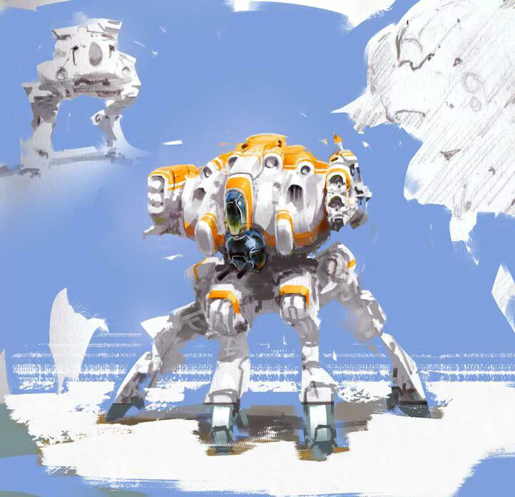  Mech sketch by Eric Elwell
