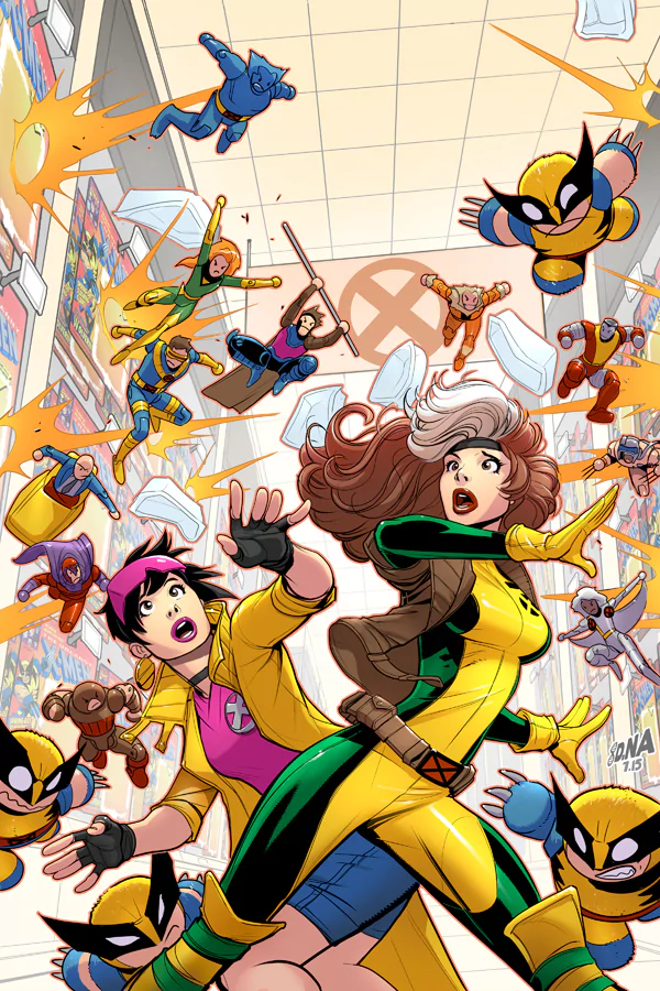 Jubilee (Marvel Comics) Rogue (Marvel Comics) Comic x-men '92 Image