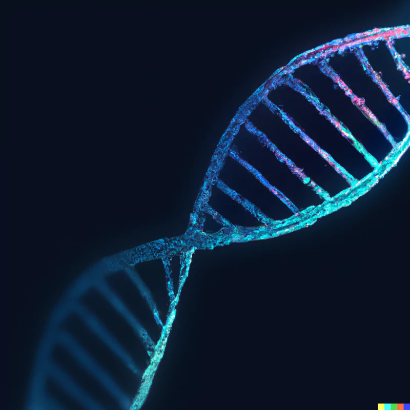 Dalle2 artistic DNA Structure Image