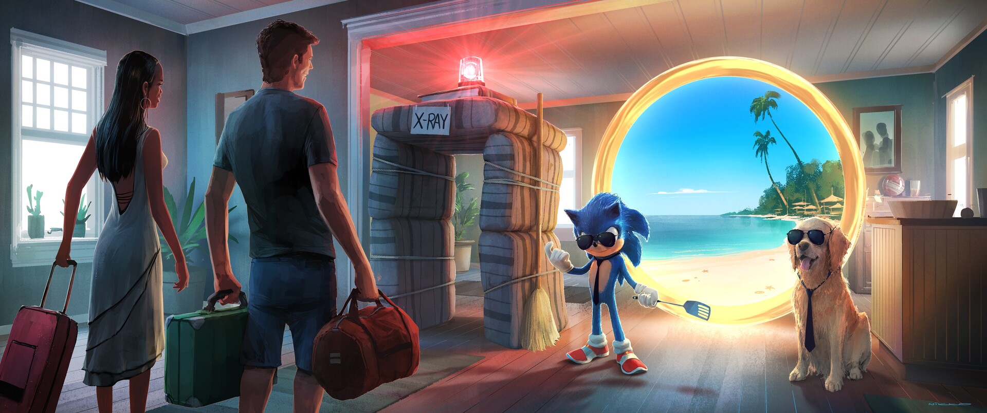 Sonic the Hedgehog 2 Art by Nikolai Lockertsen