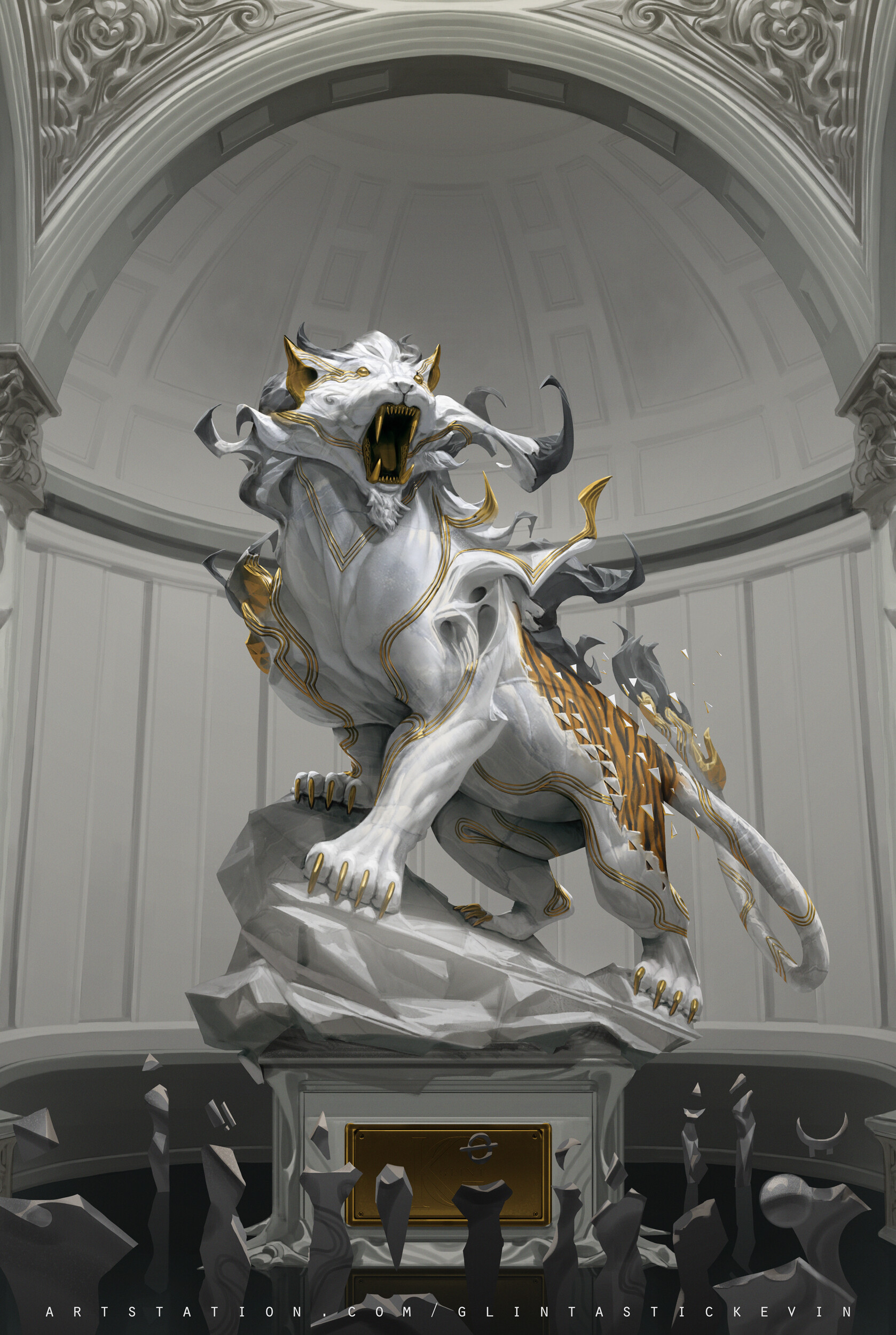 The Immortal Podium: Mythical Tiger by Kevin Glint