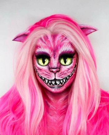 alice in wonderland, cheshire cat and makeup - image #656602 on