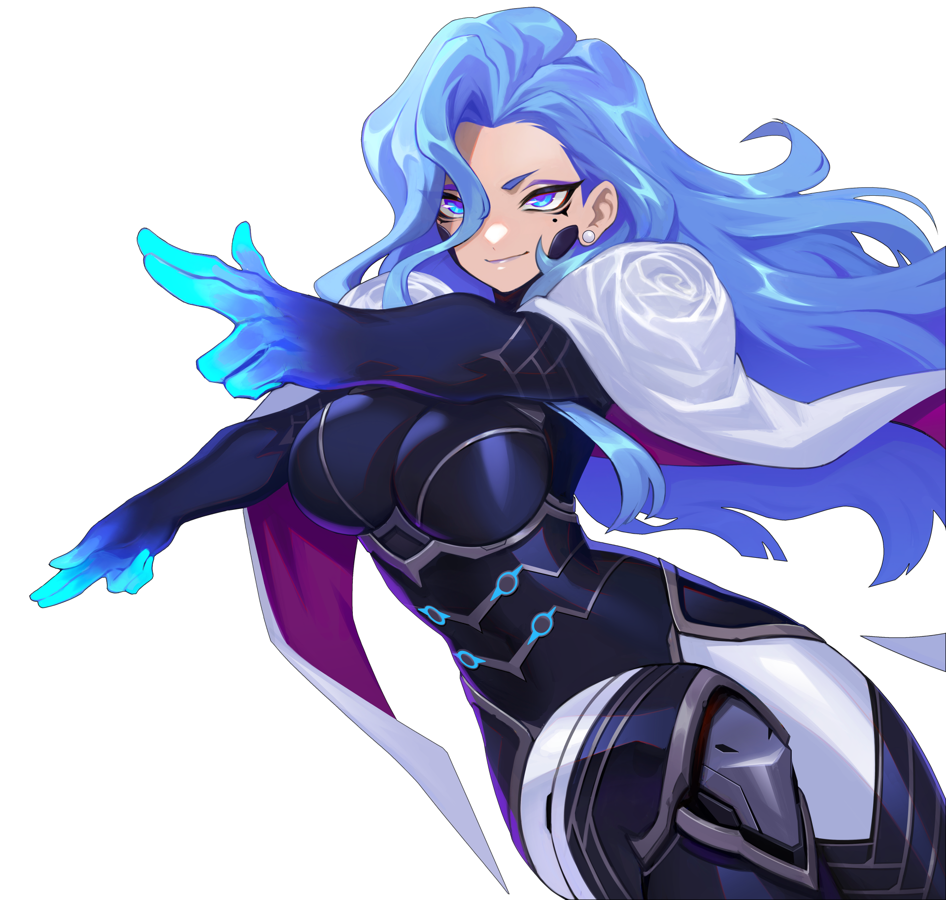 Download Video Game Omega Strikers Anime Blue Hair Fantasy Fantasy Anime Art