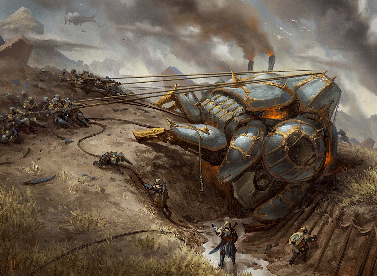 Download Fantasy Machine Robot Warfare Science Fiction Art