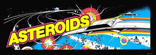 Video Game Asteroids Art