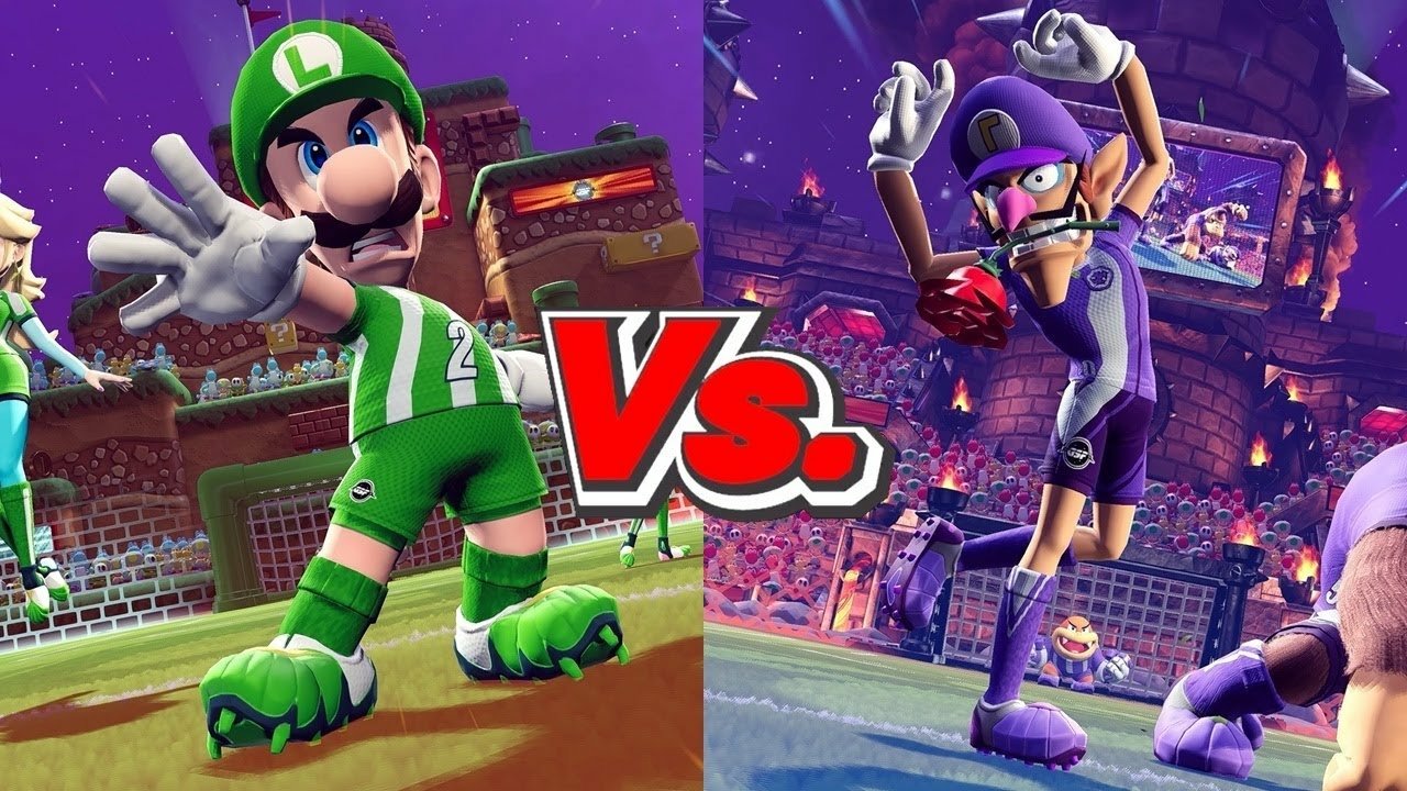 Luigi (Warriors) VS Waluigi (Spikes) by Xgamer 744