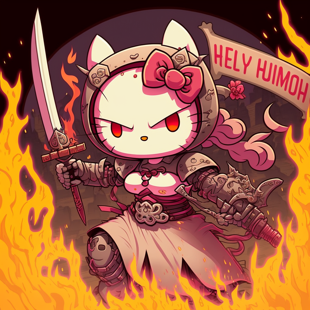 Hello Kitty Daemon Hunter by vinny47