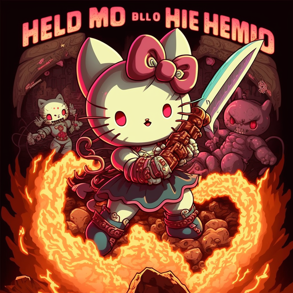 Hello Kitty Daemon Hunter by vinny47
