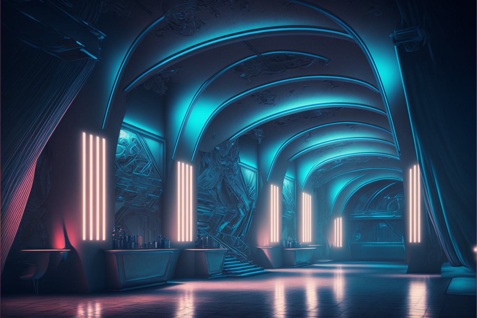 Futuristic night club by vinny47