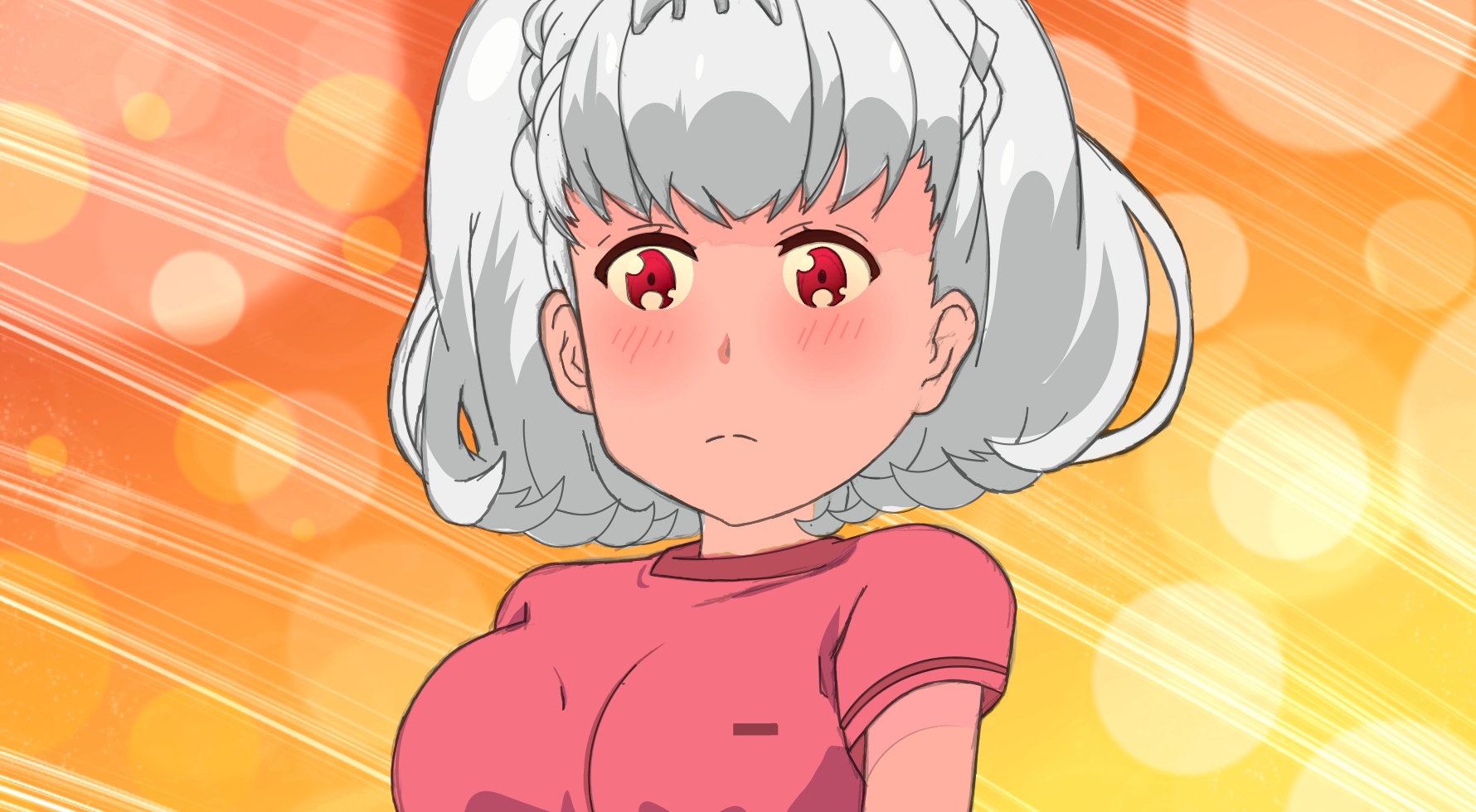 Short haired cute anime girl by Sketch_Otaku