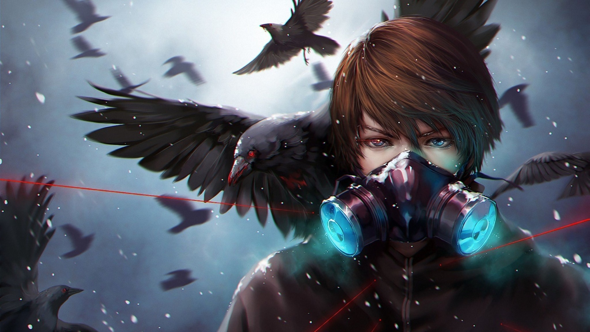 anime boy with wings wallpaper