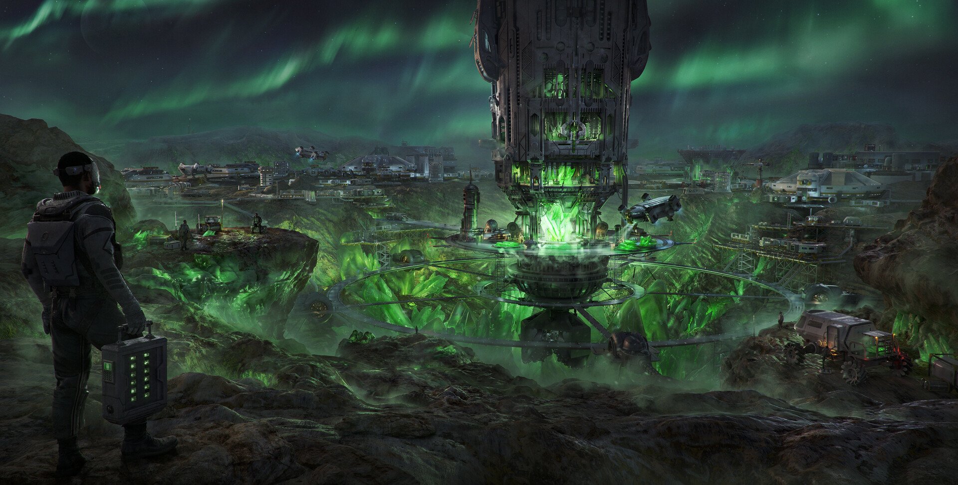 Download Sci Fi Mining Futuristic Landscape Technology Art
