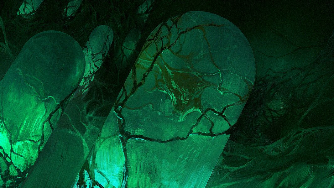 Download Sci Fi Alien Glow Eerie Green Art