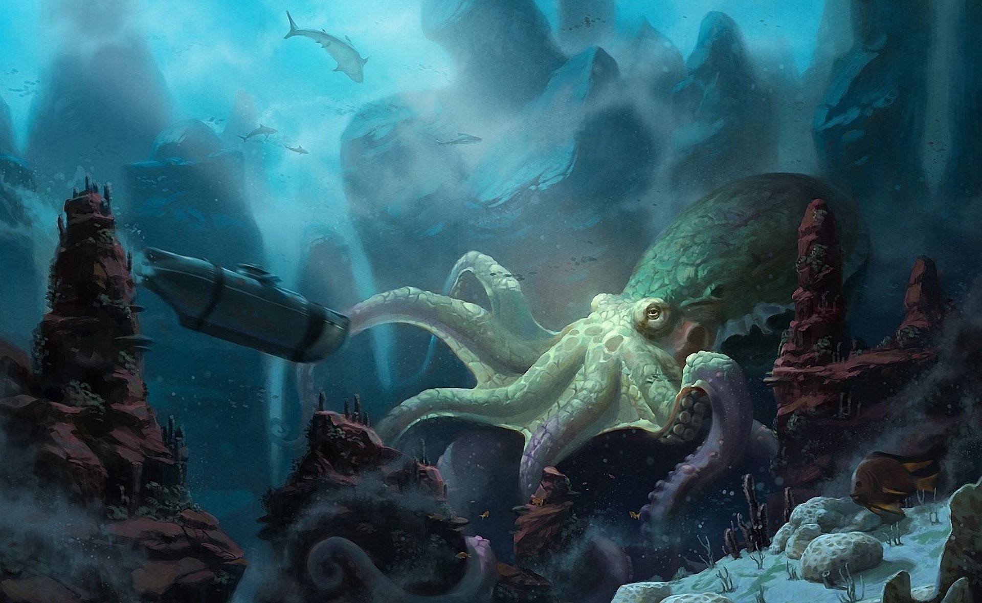 Download Fantasy Sea Monster Art