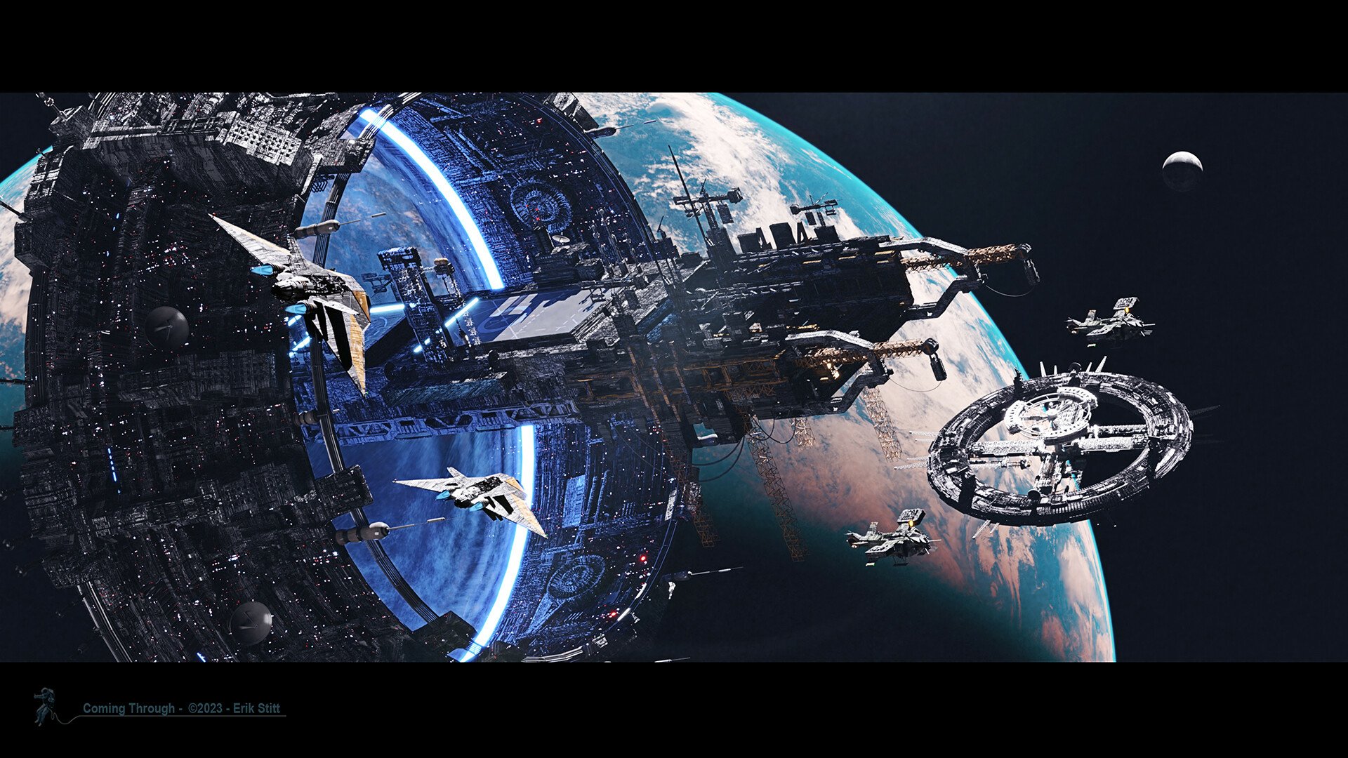 Download Sci Fi Portal Sci Fi Portal Space Spaceship Art