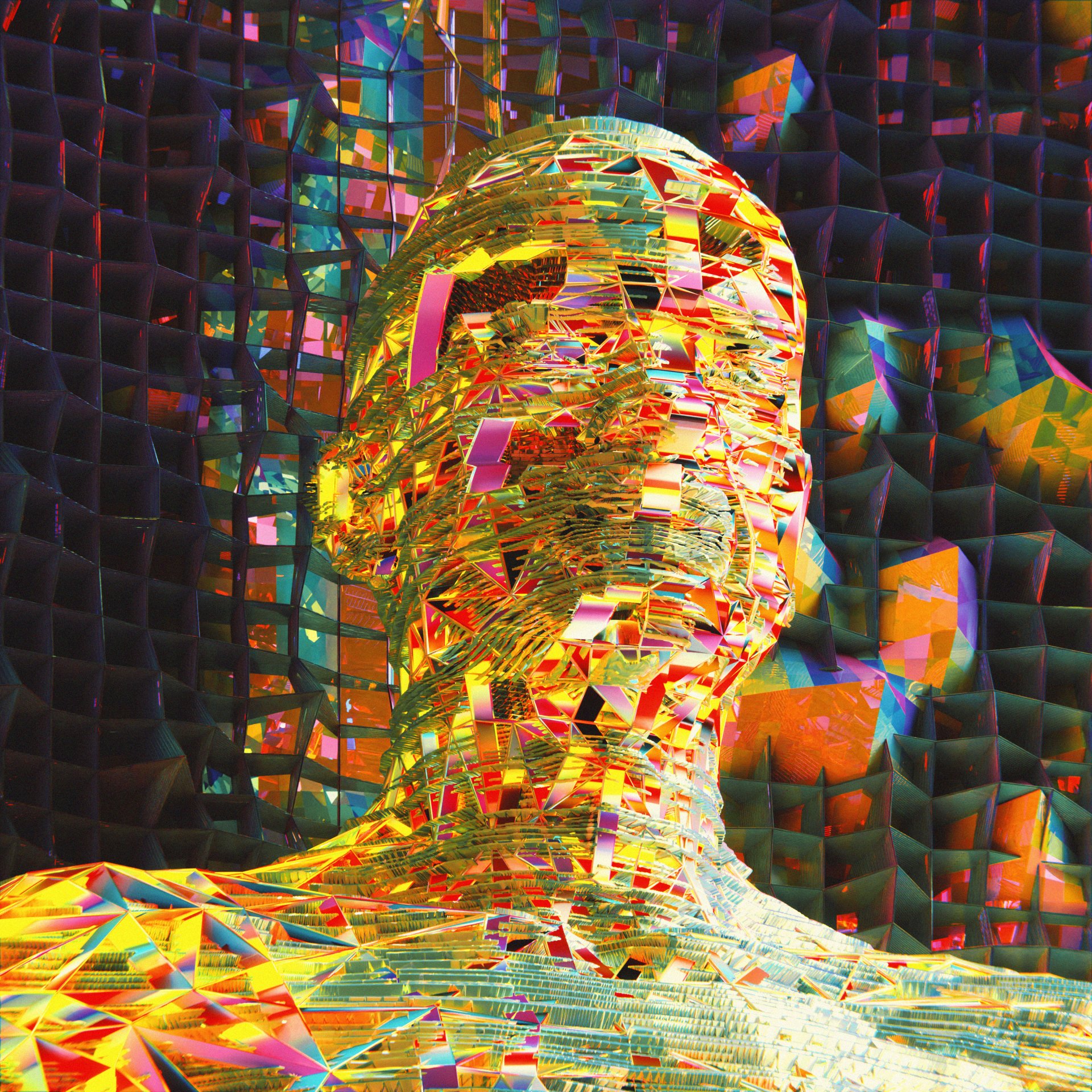 Download Artistic Human 3D Art Digital Sculpture Abstract Art