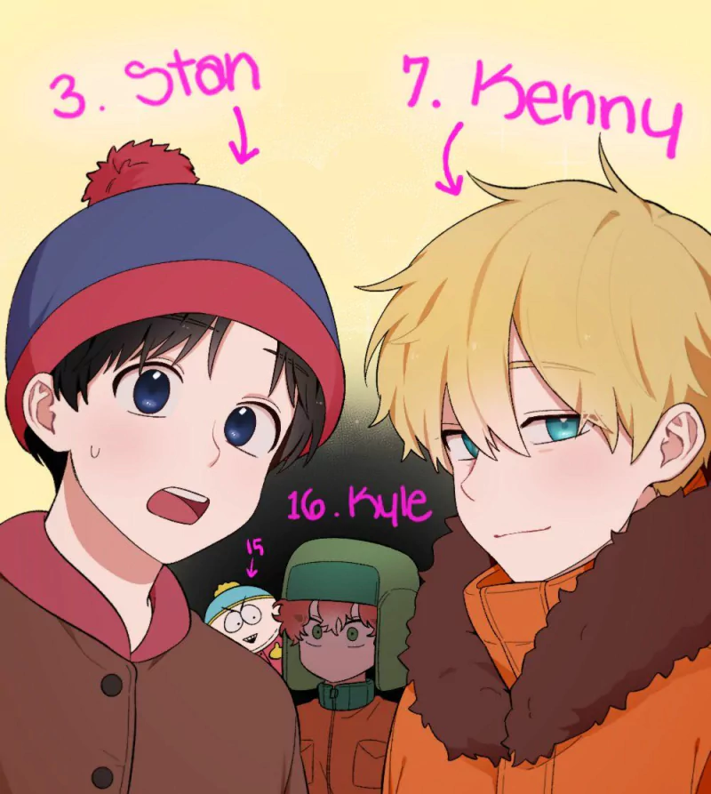 Eric Cartman Kyle Broflovski Kenny McCormick Stan Marsh TV Show South Park Image