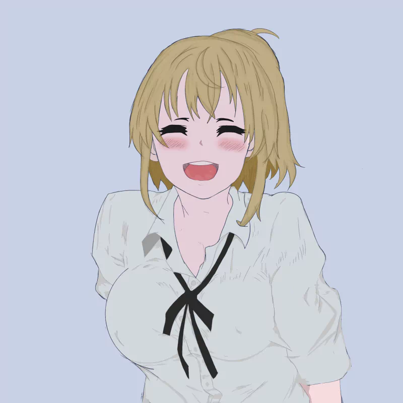  cute anime high school girl