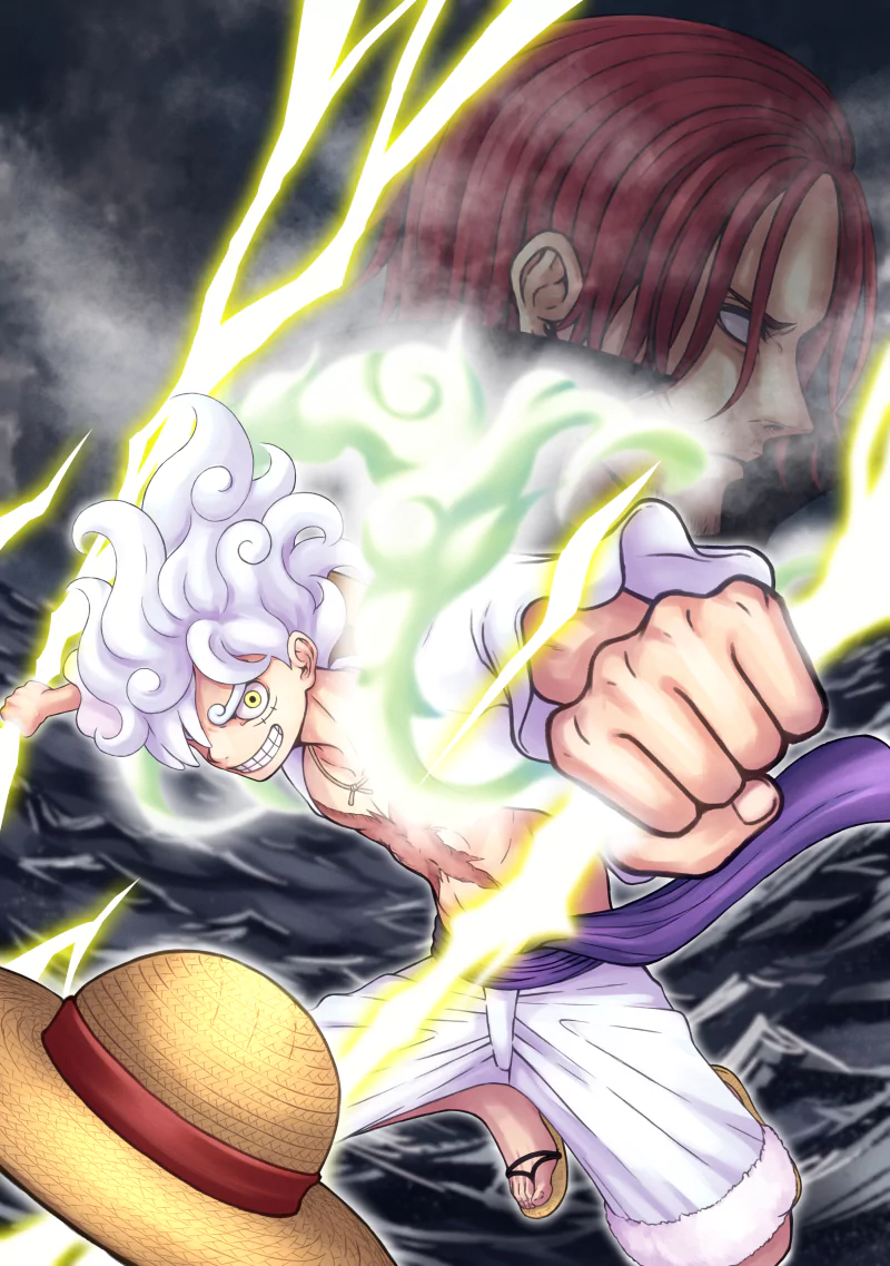 Gear 5 (One Piece) Shanks (One Piece) Monkey D. Luffy Anime One Piece Image