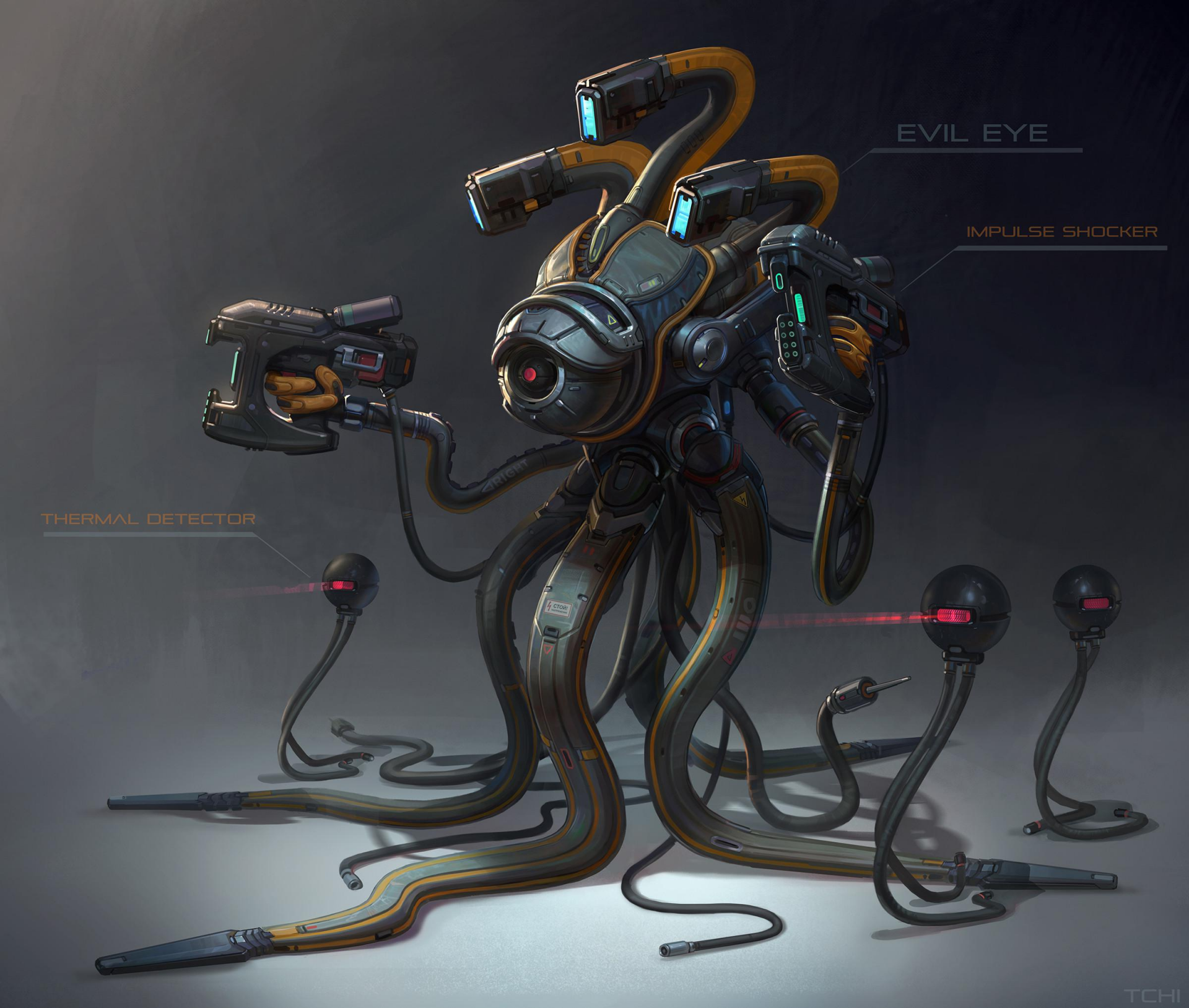 Download Video Game Heroes Of Might And Magic III Robot Octopus Sci Fi Art