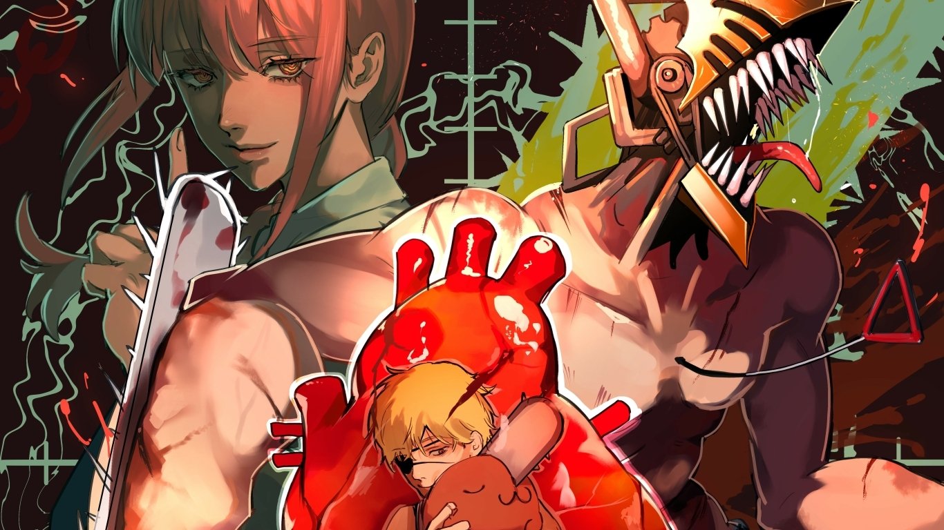 Download Pochita (Chainsaw Man) Denji (Chainsaw Man) Makima (Chainsaw Man) Chainsaw Man Art