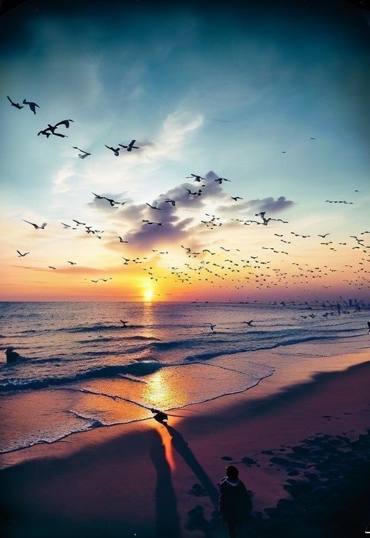 Download AI Art Nature Sunset Art