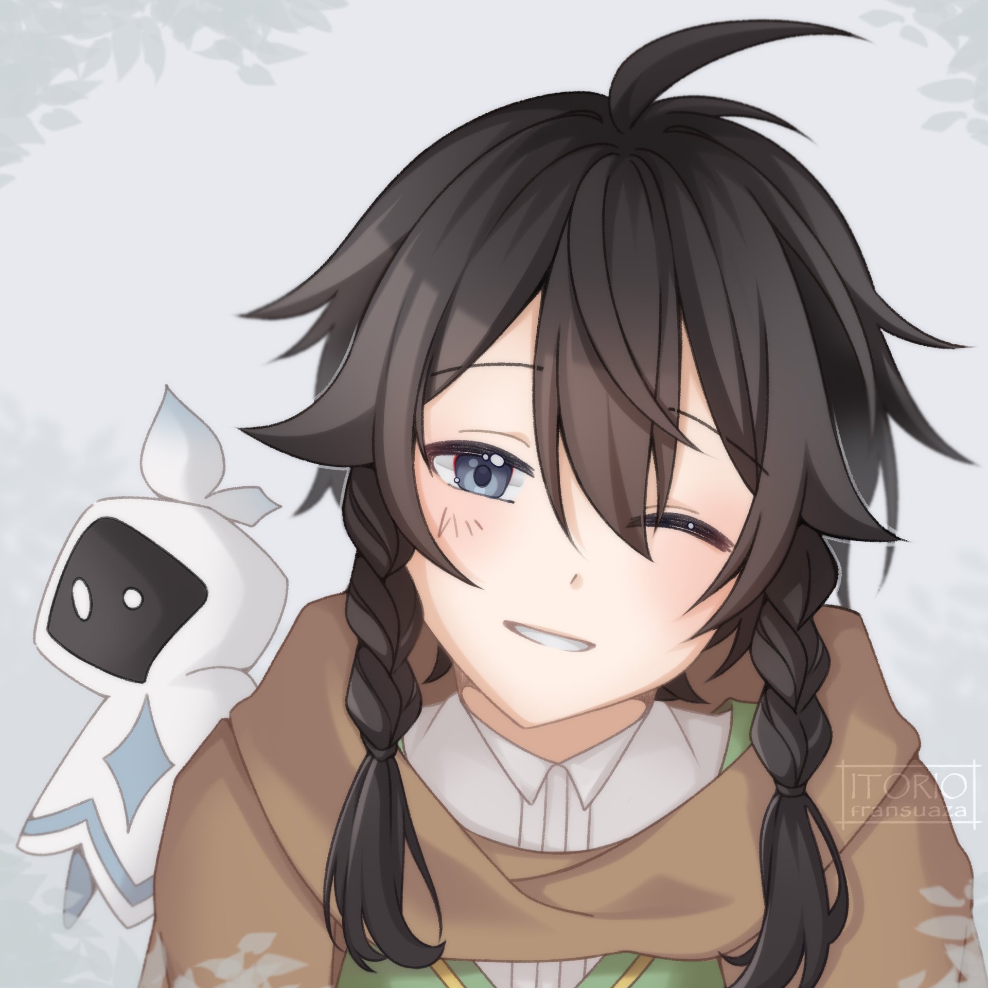 Nameless bard and Venti by Itorio Fransuaza