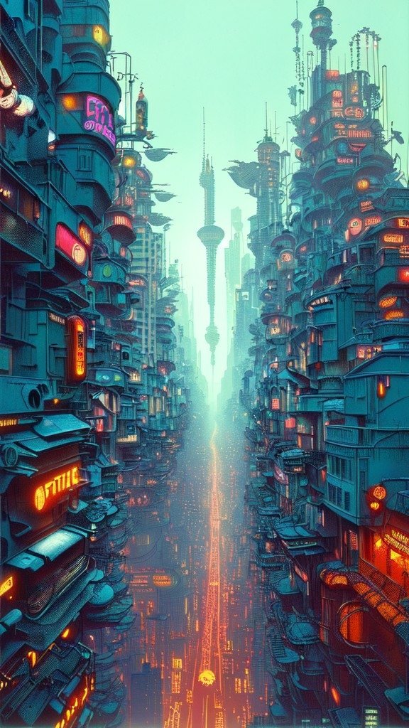 Download AI Art Sci Fi Cyberpunk Art