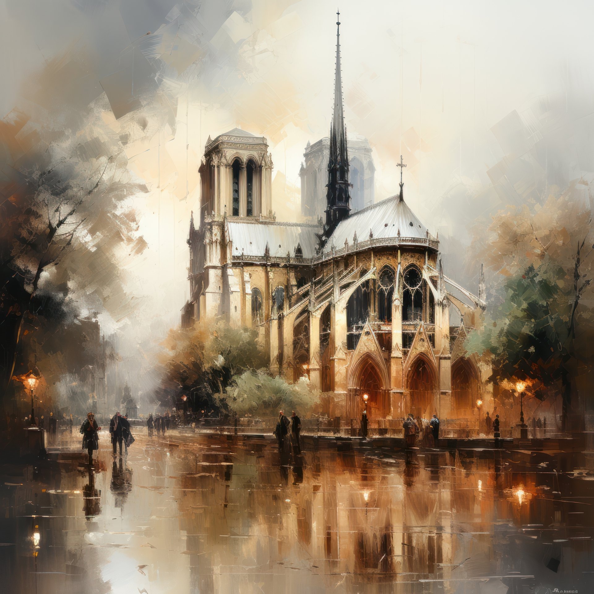 Notre-Dame de Paris view by Shivalesca