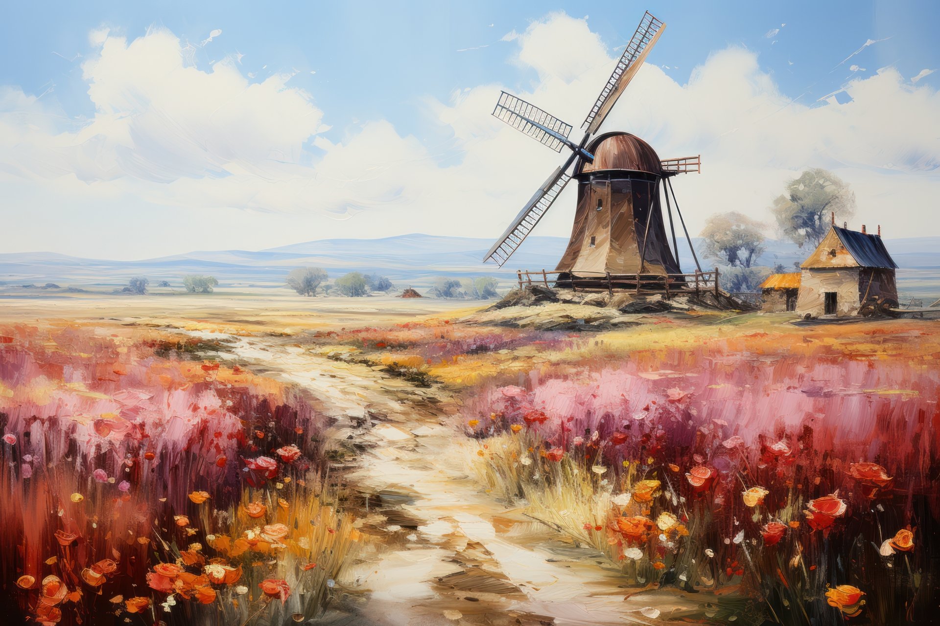 Windmill field by Shivalesca