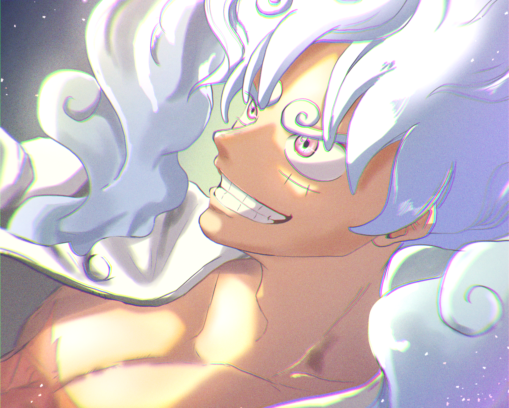 Download Monkey D. Luffy Gear 5 (One Piece) Anime One Piece Art