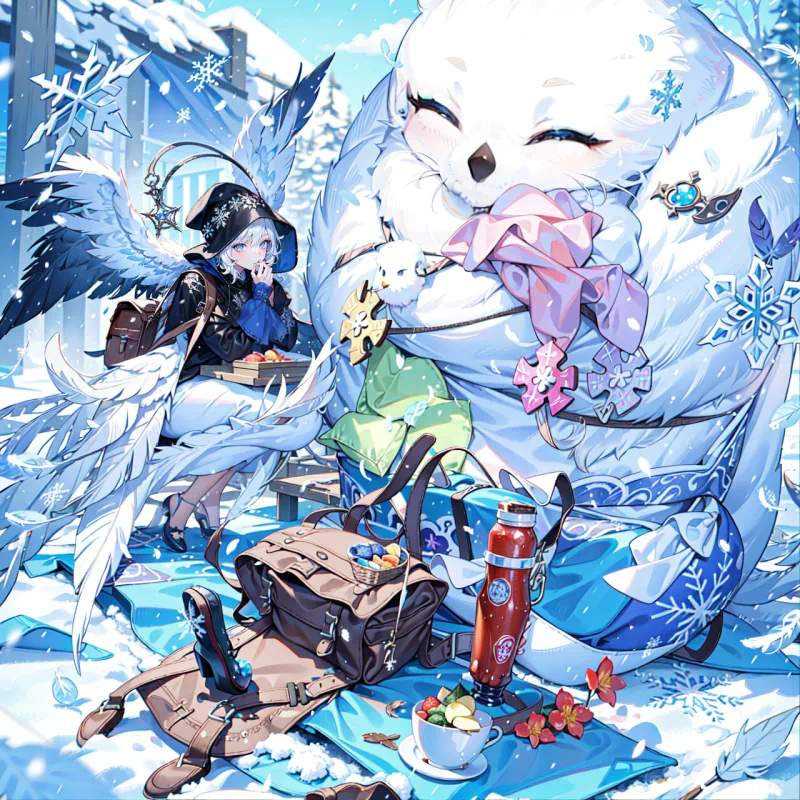  Picnic In Snow by AI