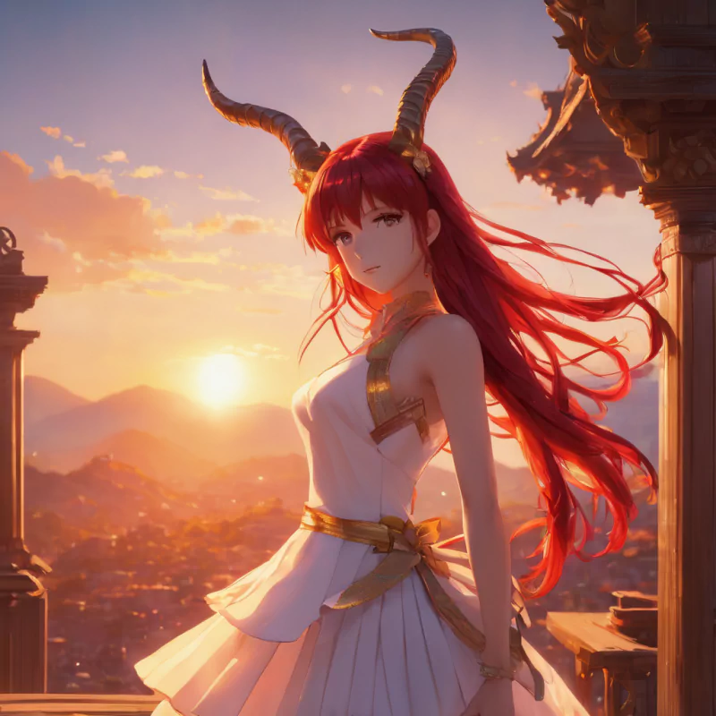  Angel in Sunset