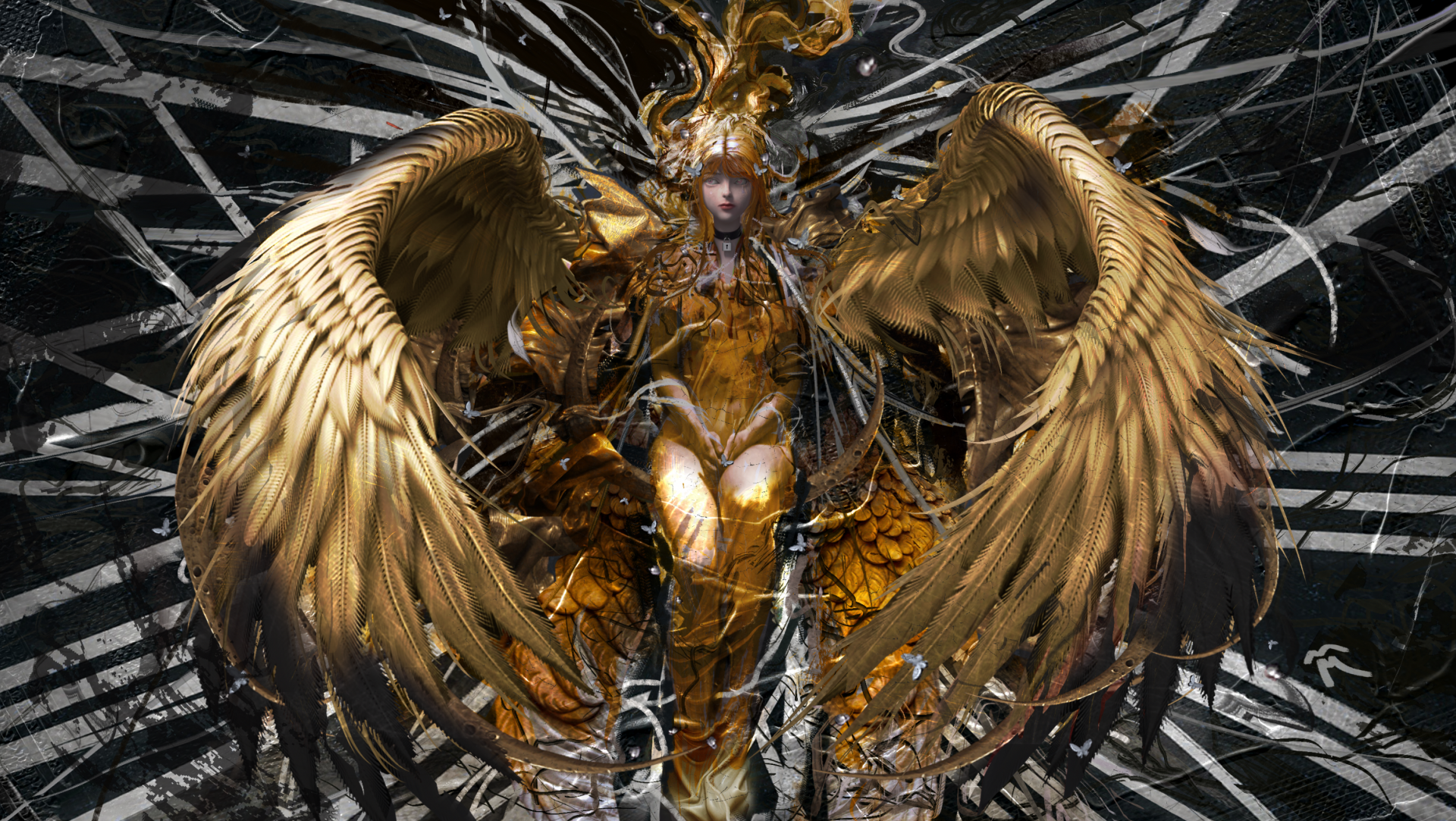 Download Layla Vladi Gothic Antique Seraphim Angel Artistic Digital Art Art