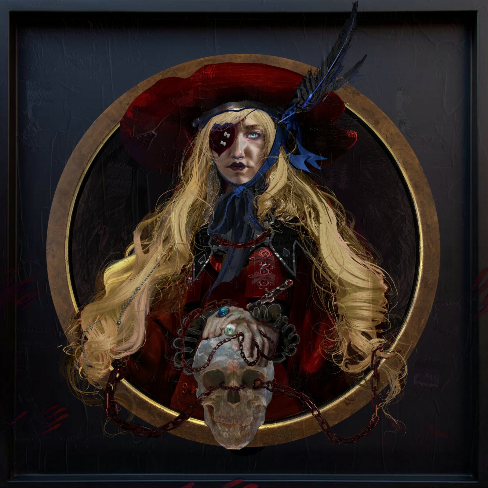 Download Red Anime Gothic Fantasy Artistic Digital Art Red Anime Gothic Anime Art