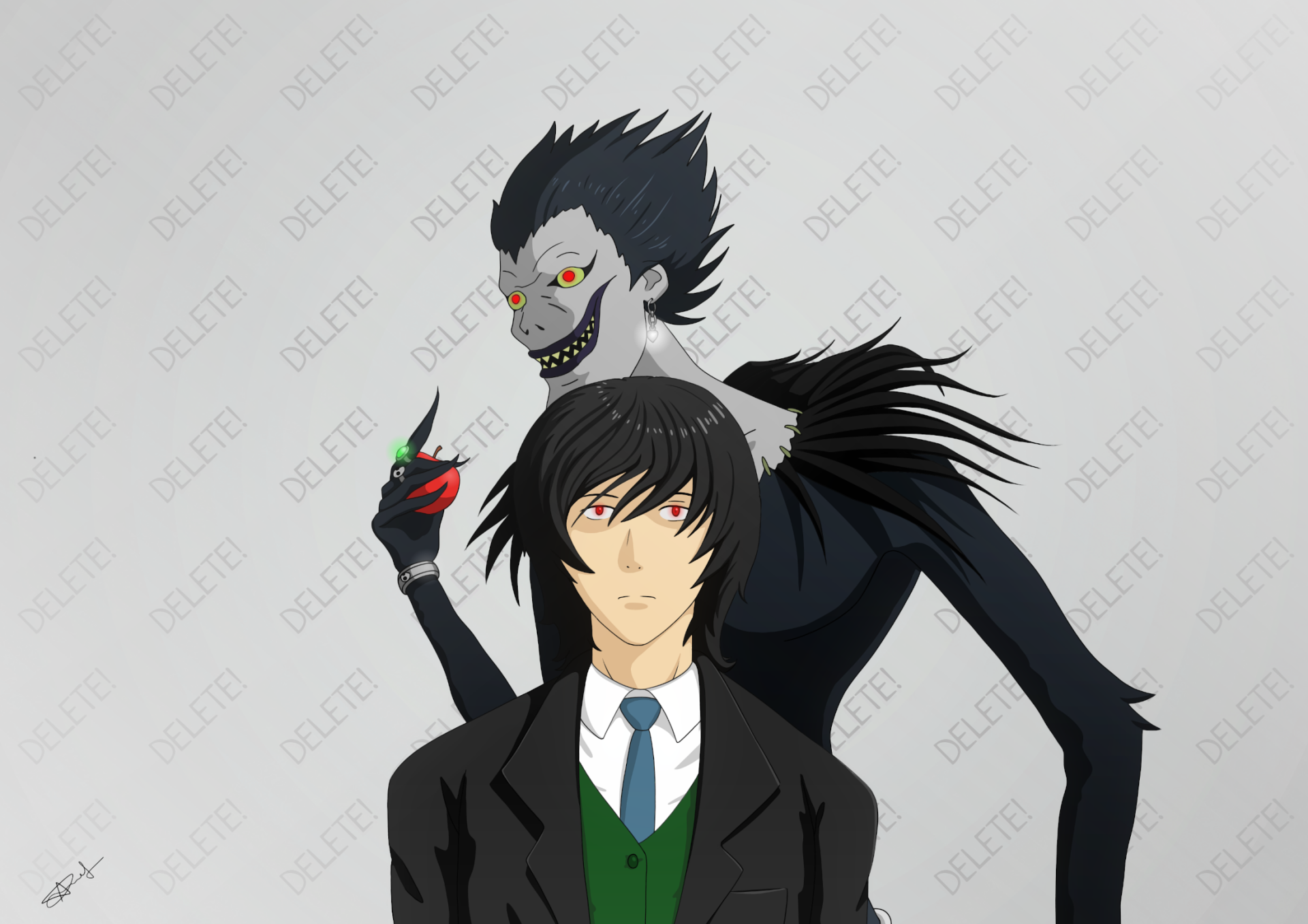 Teru Mikami &amp; Ryuk by mrAnmol