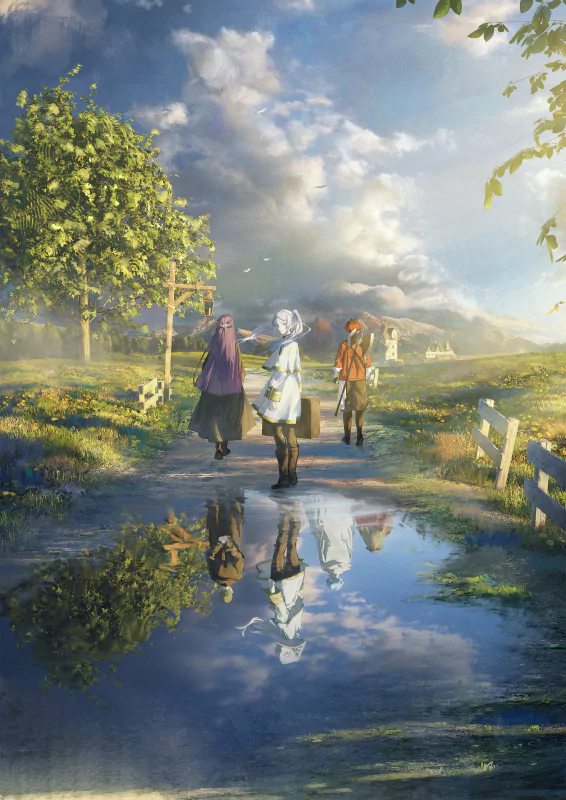 Fern (Frieren: Beyond Journey's End) Frieren (Frieren: Beyond Journey's End) Stark (Frieren: Beyond Journey's End) Anime Frieren: Beyond Journey's End Image