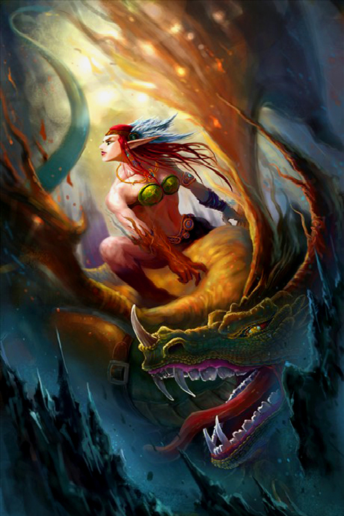 dragon age elf concept art