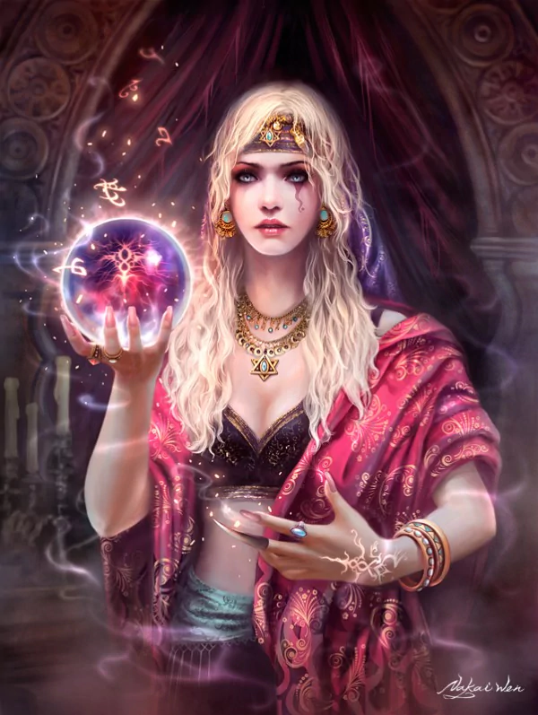  Beautiful Sorceress by Nakai Wen