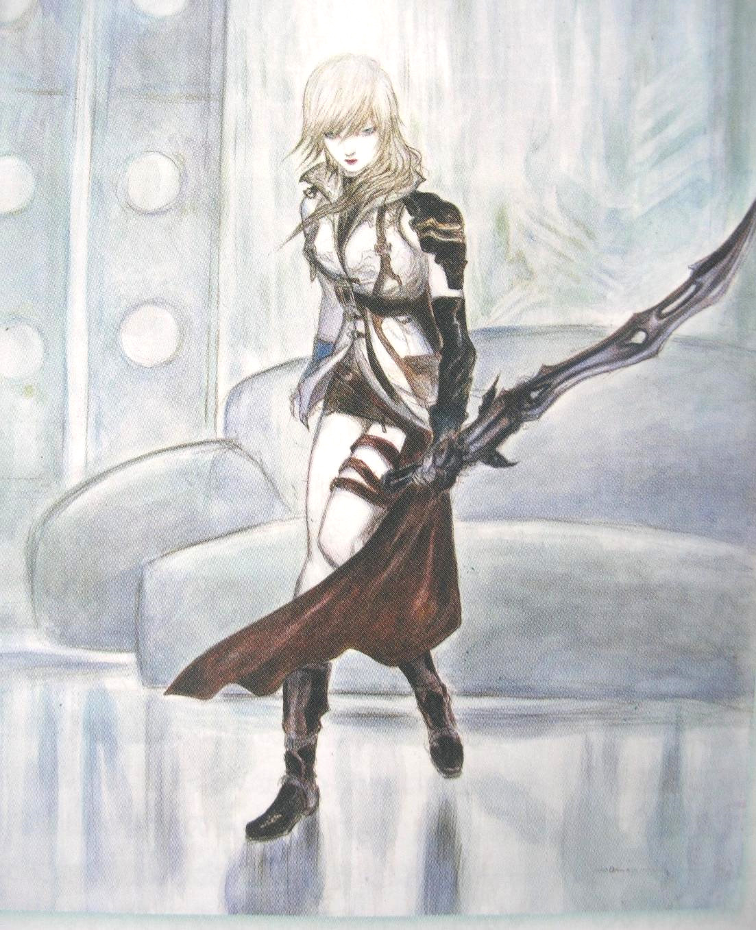 Lightning ~ Final Fantasy XIII by Yoshitaka Amano