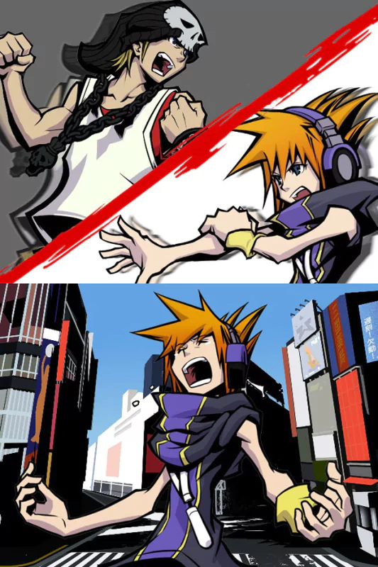  Neku &amp; Beat ~ The World Ends With You by Tetsuya Nomura