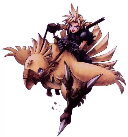  Cloud &amp; Chocobo ~ Final Fantasy VII by Tetsuya Nomura
